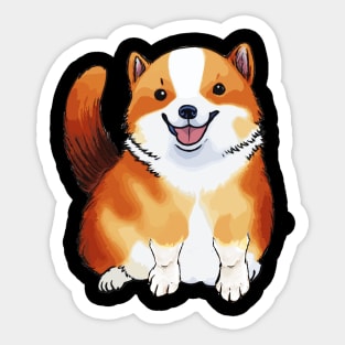 Chubby Corgi Sticker